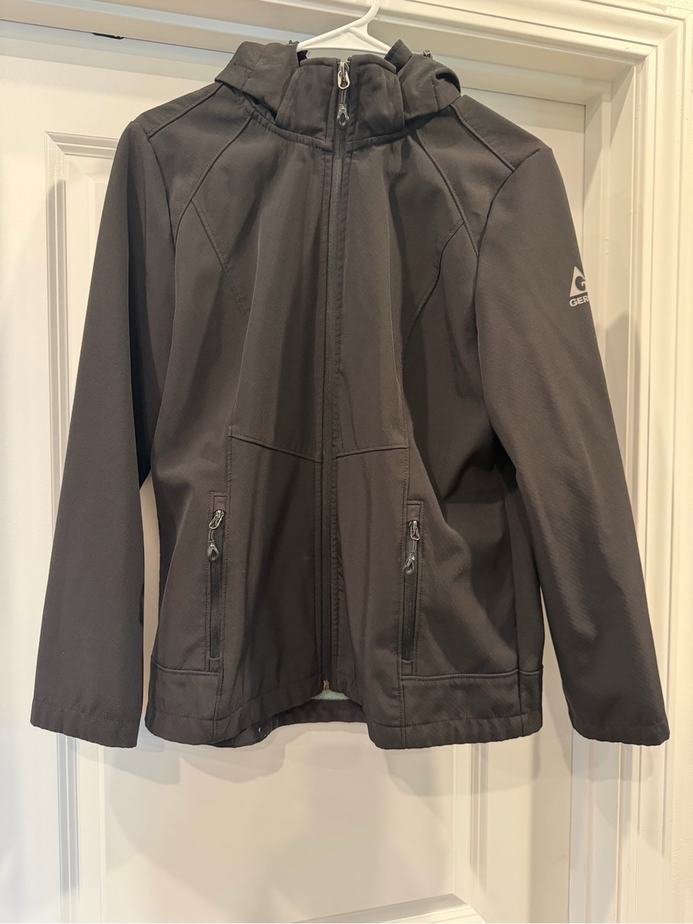 Gerry Weber Black Hooded Softshell Jacket for Women